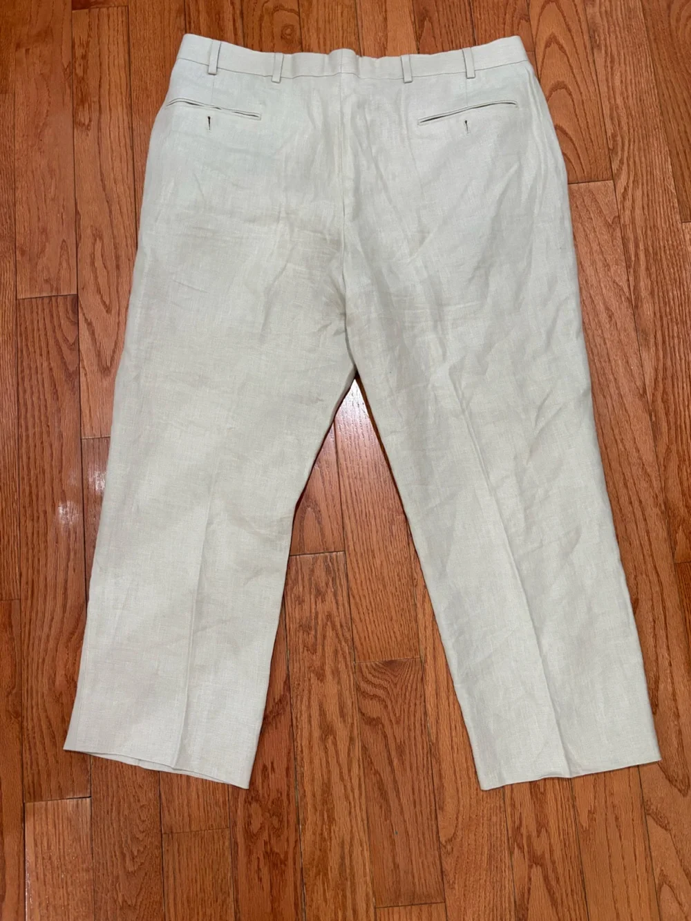 Brooks Brothers 1818 Madison 100% Linen Light Tan Chinos 38/30